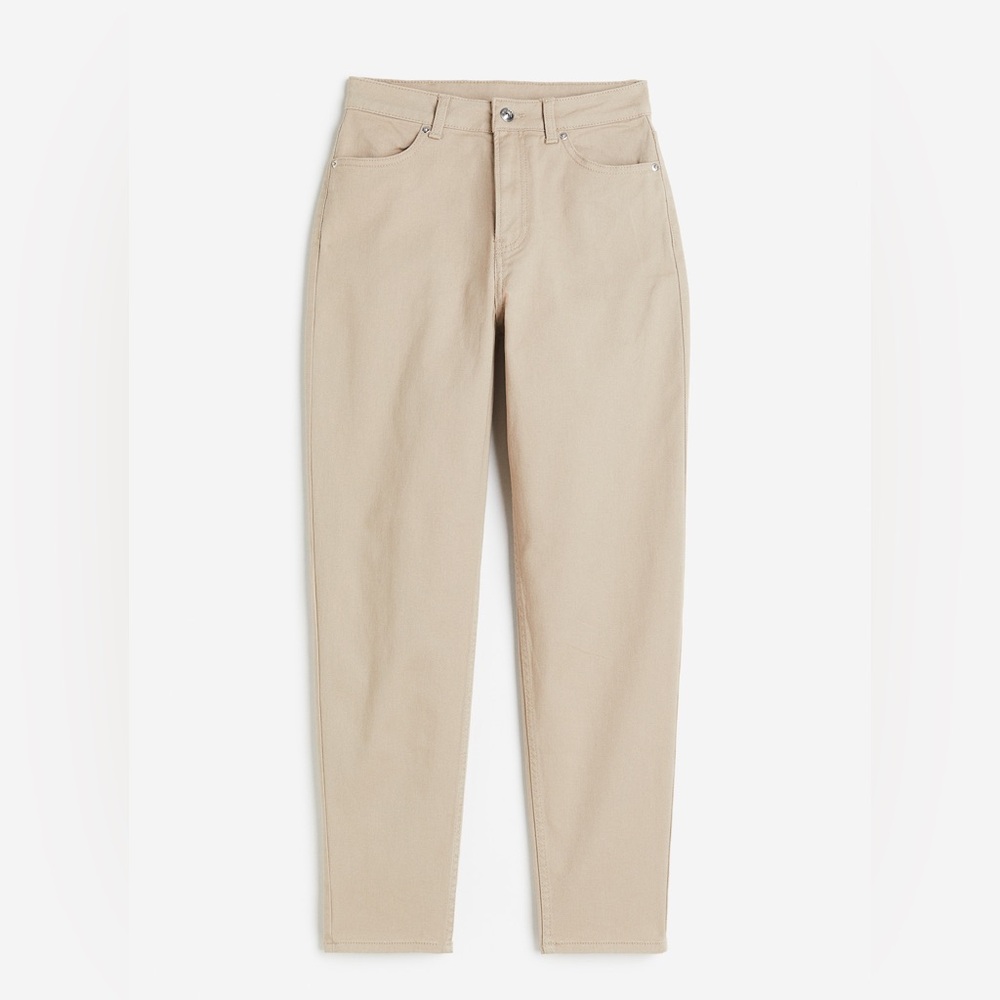 H&M Beige High-Waisted Pants